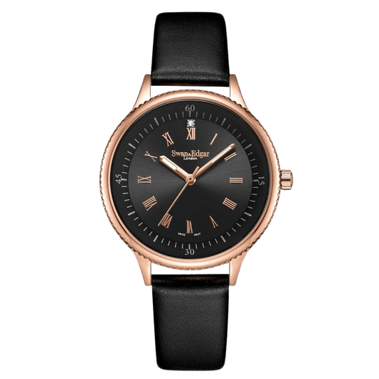 Ladies Oyster Diamond - Black